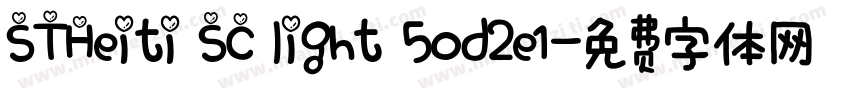 STHeiti SC light 50d2e1字体转换